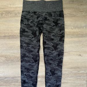 Gymshark Black Camo Seamless Leggings